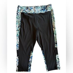 NWOT 3XL Lularoe Rise Fearless High Waist, Capri Length, Workout Fitness Legging